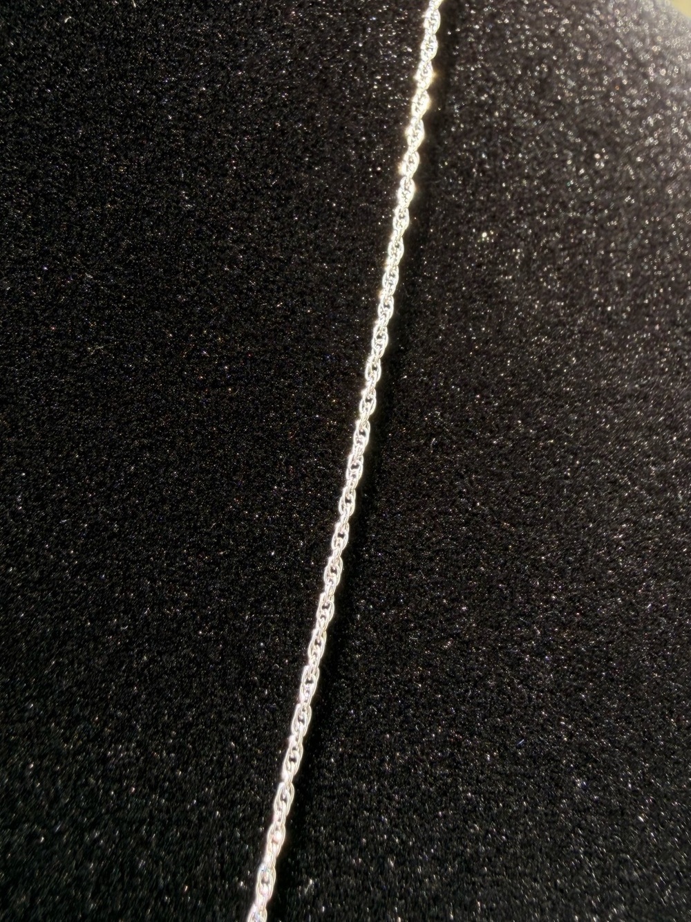 Diamond Mom Heart Necklace 0.12 CTW 14K White Gold Over Sterling 18” - Picture 8 of 10